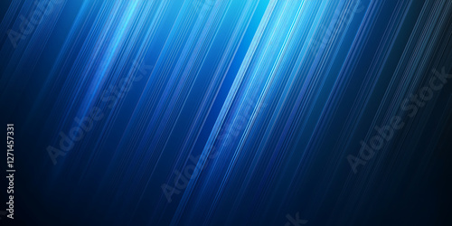 Abstract Blue Digital Data Stream Background