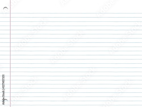 Wallpaper Mural Aged Notebook Page with Lines for Writing Torontodigital.ca