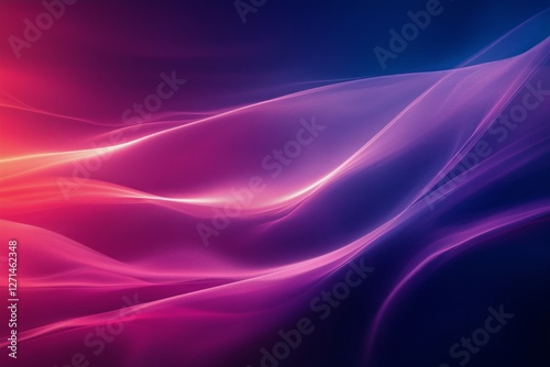 Colorful wave patterns in a dreamy abstract design with light effects