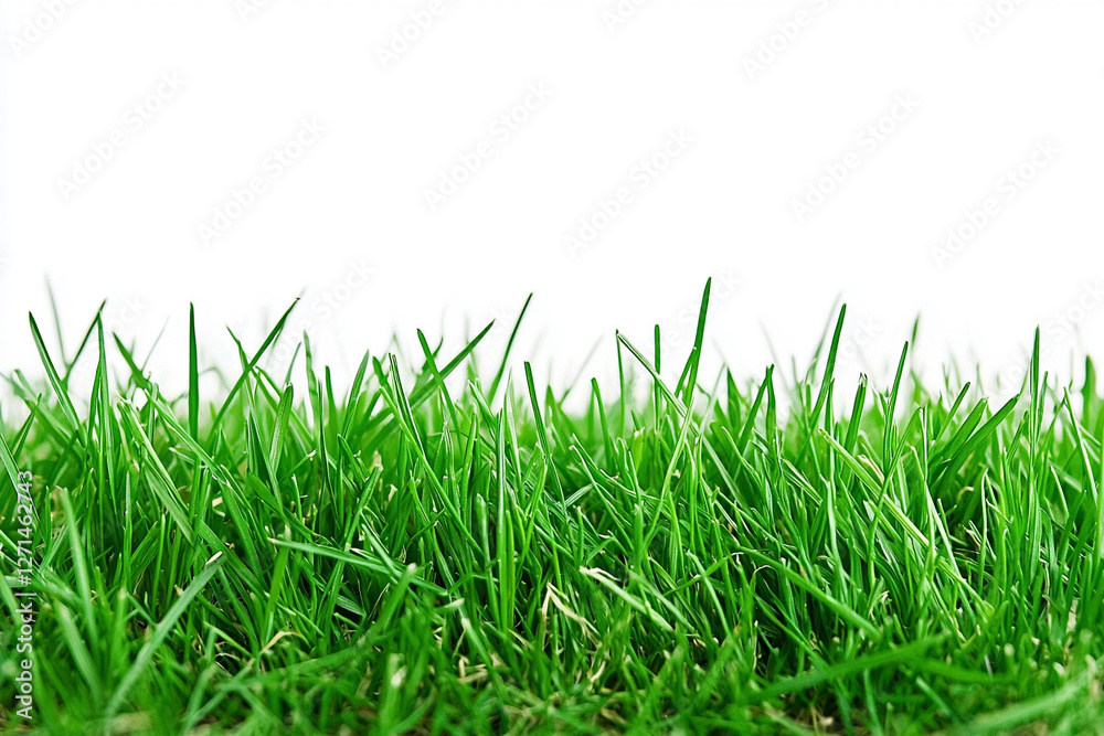 Fototapeta premium Perfect green Grass, Isolated. Generative AI