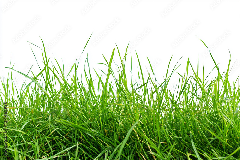 Fototapeta premium Perfect green Grass, Isolated. Generative AI