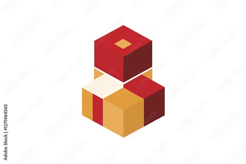 Bold Red and Gold Geometric Logo Design: Abstract Shapes, Modern Branding, Minimalist Emblem, Corporate Identity, Simple Vector Graphics, Professional Business Icon, Creative Design Element, Elegant Bold Red and Gold Geometric Logo Design: Abstract Shapes, Modern Branding, Minimalist Emblem, Corporate Identity, Simple Vector Graphics, Professional Business Icon, Creative Design Element, Elegant