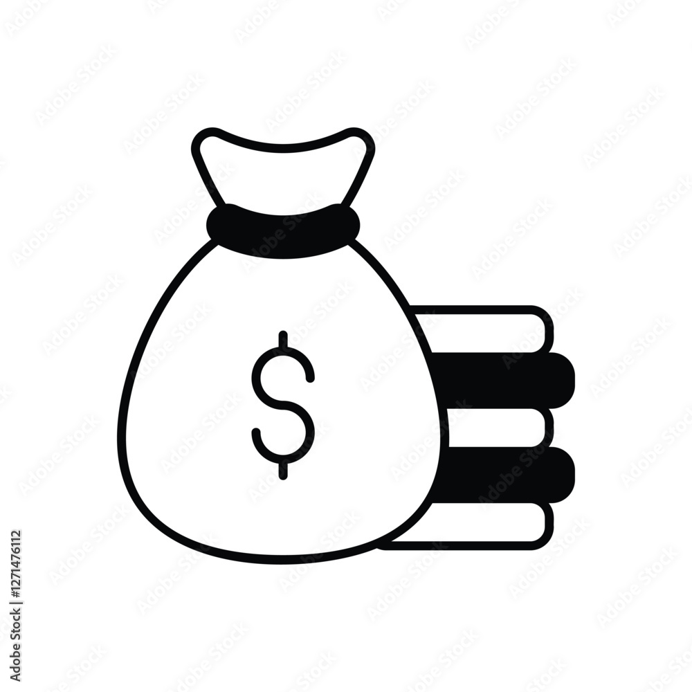 Money Growth vector icon Money Growth vector icon