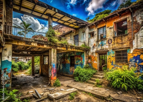 Abandoned Building Exploration, Tachira, Venezuela: Urban Decay Photography photo
