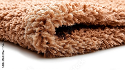 Luxurious Soft Beige Rectangular Carpet Texture