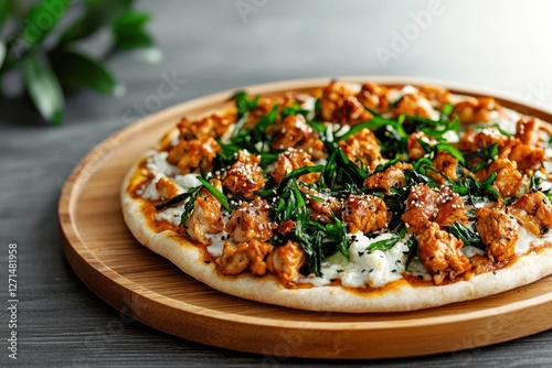 Savor the fusion of japanese-style pizza with teriyaki chicken a culinary adventure in japan's food scene