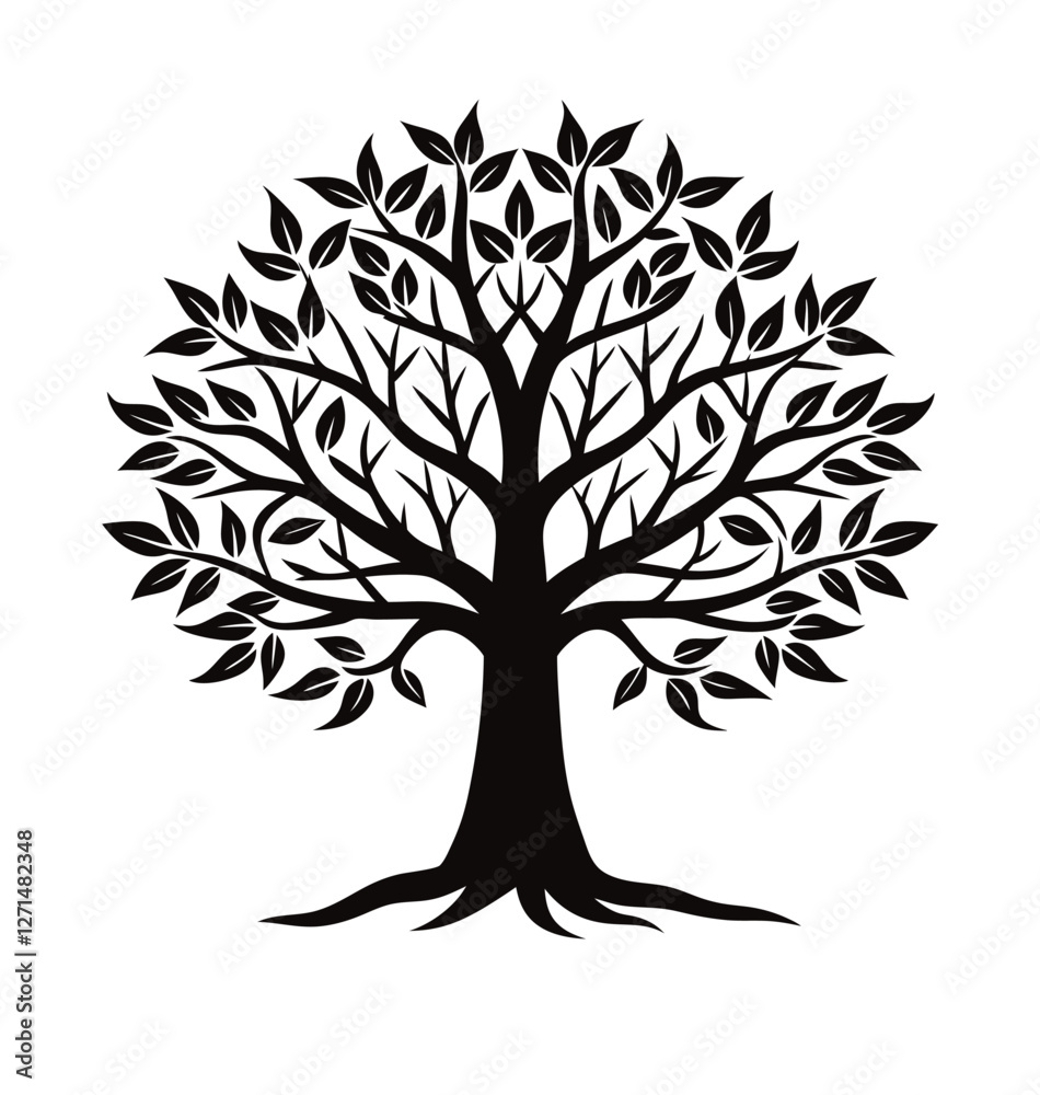 Obraz premium tree vector illustration