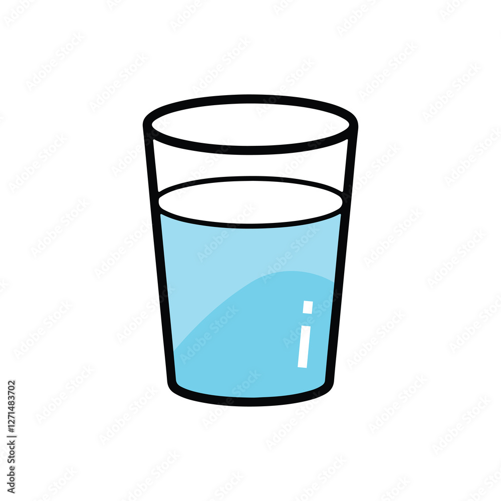 Minimalist Drink Outline Vector Icon Minimalist Drink Outline Vector Icon