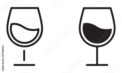 Glass of champagne vector