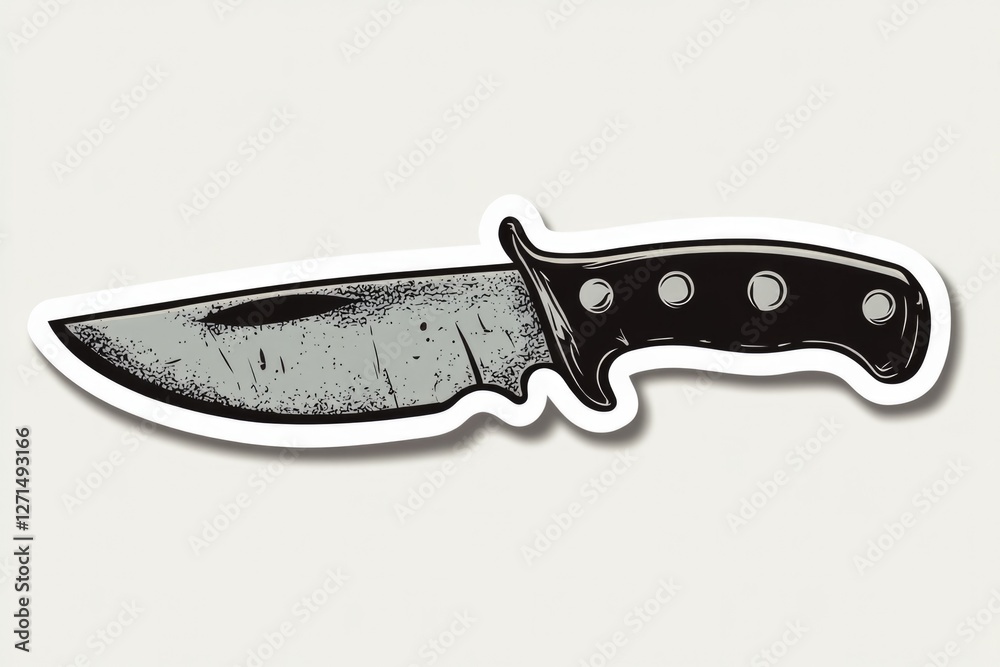 This image features a kitchen knife with a sleek black handle and a sharp blade, perfect for culinary enthusiasts and professional chefs alike, adding elegance to any kitchen. This image features a kitchen knife with a sleek black handle and a sharp blade, perfect for culinary enthusiasts and professional chefs alike, adding elegance to any kitchen.