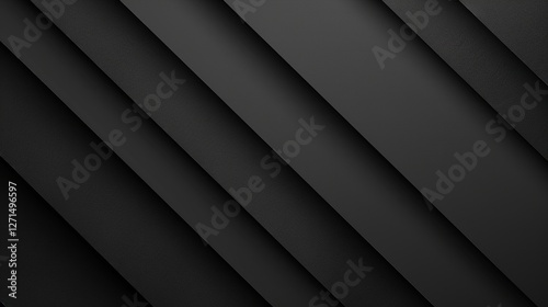 Abstract composition of layered black textures creating depth and contrast in a minimalist design