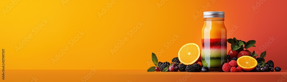 Vibrant smoothie creation kitchen counter juice delight bright atmosphere close-up view colorful mixed fruit juice Vibrant smoothie creation kitchen counter juice delight bright atmosphere close-up view colorful mixed fruit juice