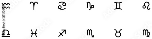 Set of Zodiac Symbols icons