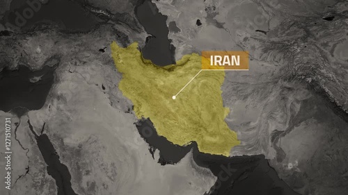 Iran VOX Style Map Animation in 4K UHD Featuring Historical Depth