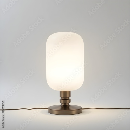 minimaliste lamp on a white background. Generative AI