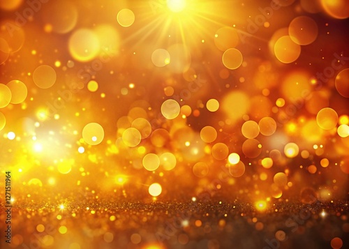 Abstract Orange Yellow Gradient Motion Background: Gold Animated Low Light Photography