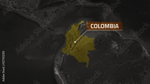 Colombia VOX Style Map Animation in 4K UHD with Vibrant Regional Detail