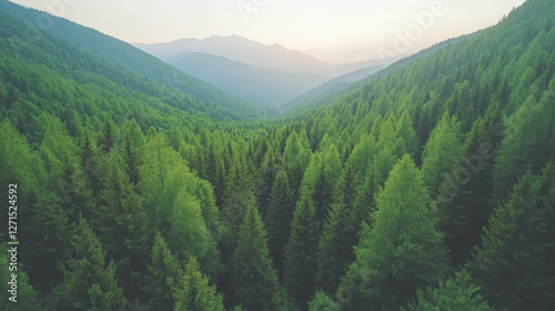 Spruce forests in mountainous areas