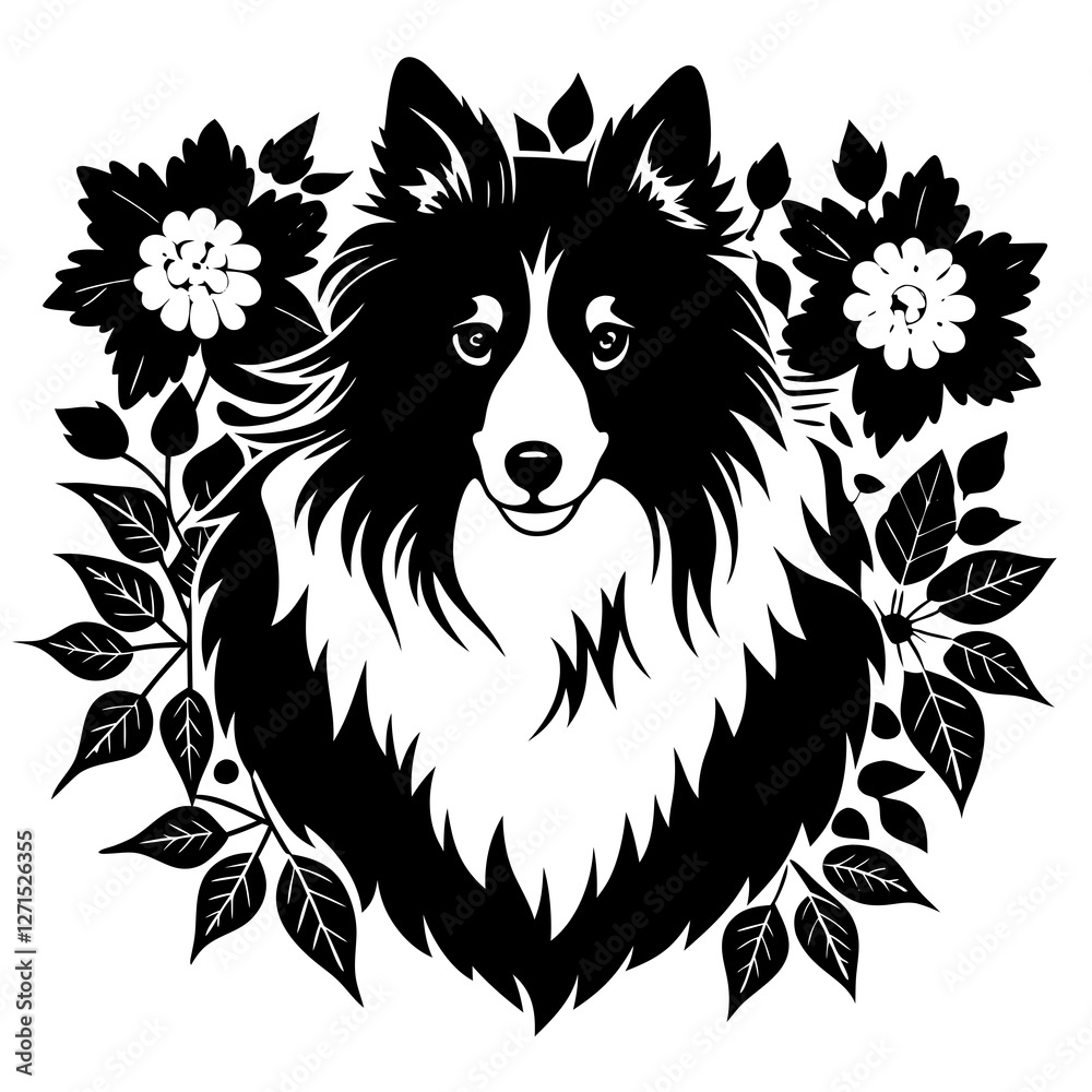 Naklejka premium wolf head vector