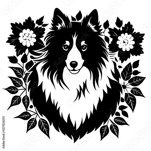 wolf head vector