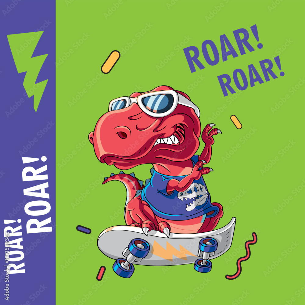 A delightfully amusing dinosaur, ideal for children's entertainment