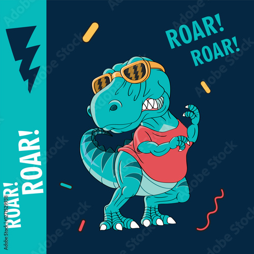 An adorable and hilarious dinosaur, perfect for children