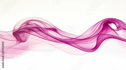 Elegant Whimsy in Light Airy Pink Smoke Transitioning into Deeper Magentas