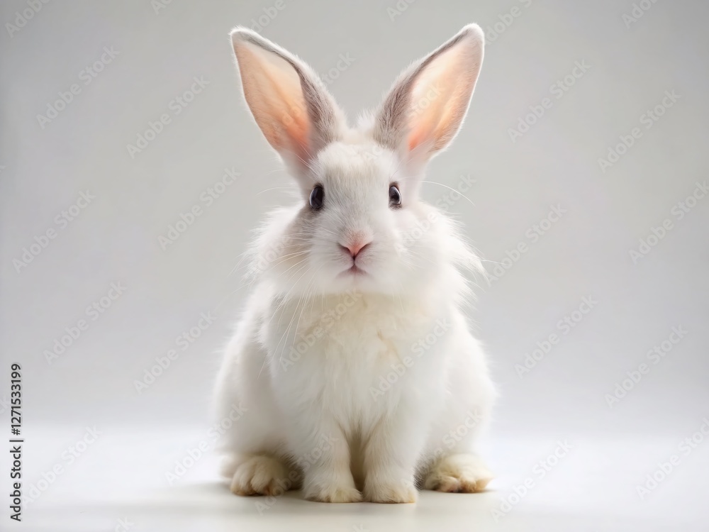 Adorable Fluffy Bunny Rabbit Posing for Easter, Springtime, Pet Photography Adorable Fluffy Bunny Rabbit Posing for Easter, Springtime, Pet Photography