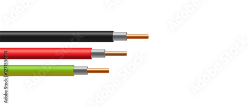 Copper wire vector, Electric copper wire vector illustration.