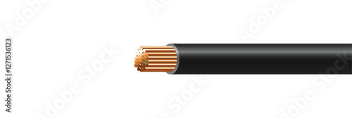 Copper wire vector, Electric copper wire vector illustration.