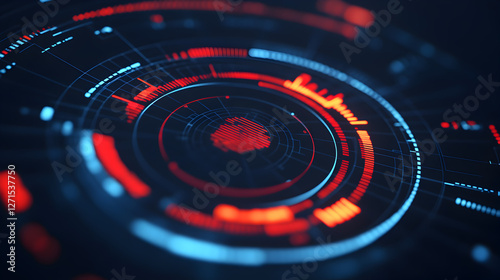 Wallpaper Mural Tech environment concept futuristic data visualization and digital space interface Torontodigital.ca