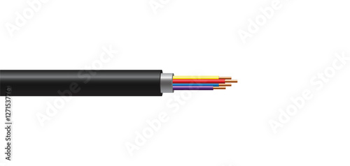 Copper wire vector, Electric copper wire vector illustration.