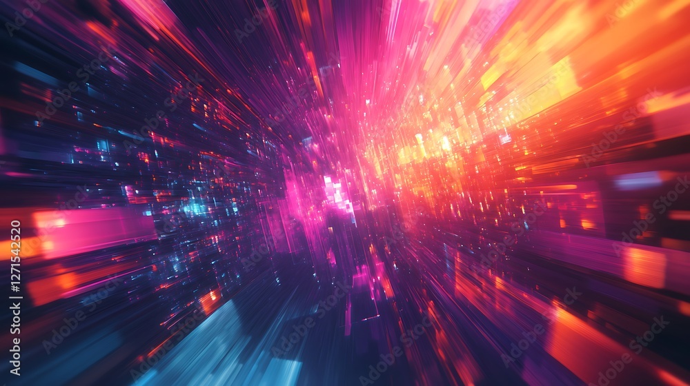 Vibrant Abstract Futuristic Background with Bold Gradient Colors Vibrant Abstract Futuristic Background with Bold Gradient Colors