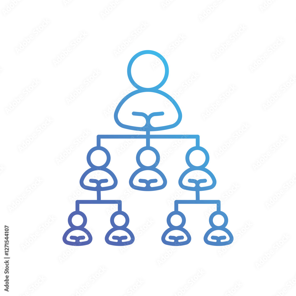 Hierarchy vector icon