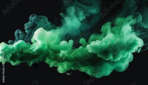 Green smole as a background. 