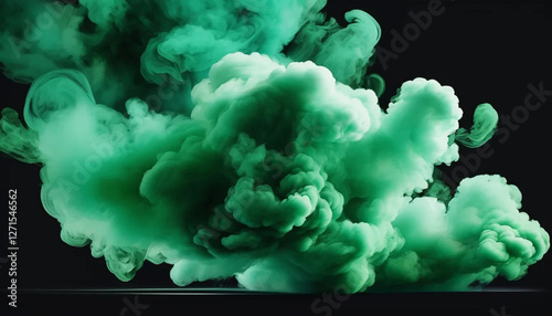 Green smole as a background. 