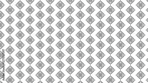 A repeating design showcasing an intricate ornamental pattern, ideal for backgrounds, wallpaper, or decor. Features structured and symmetrical motifs, emphasizing elegance and intricate craftwork.