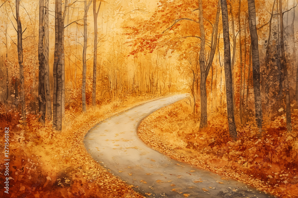 Obraz premium autumn in the forest