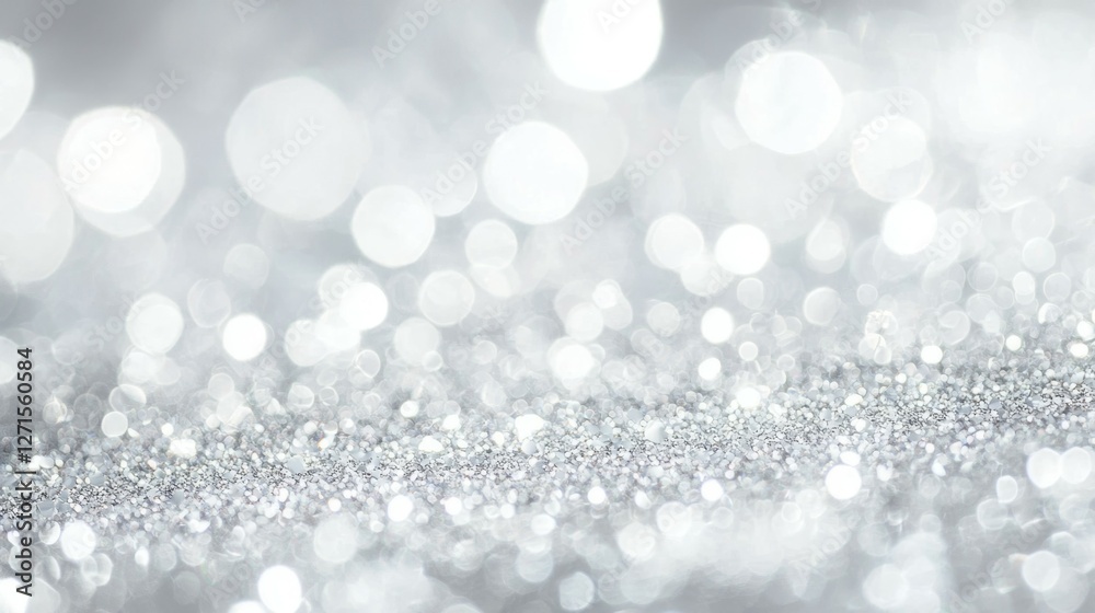 Sparkling Silver Glitter Background for Holiday Festivities and Events Sparkling Silver Glitter Background for Holiday Festivities and Events