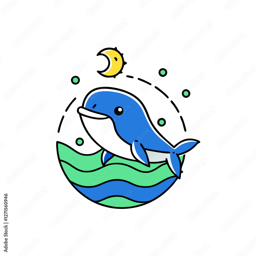 Fototapeta premium dolphin in water