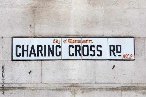 Charing Cross Road in London, UK