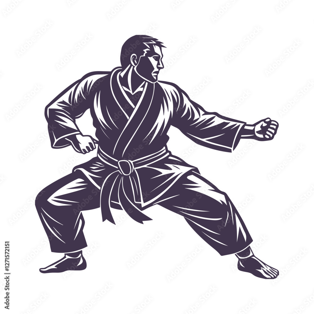 Minimalist Ju Jitsu Silhouette Vector Graphics Minimalist Ju Jitsu Silhouette Vector Graphics