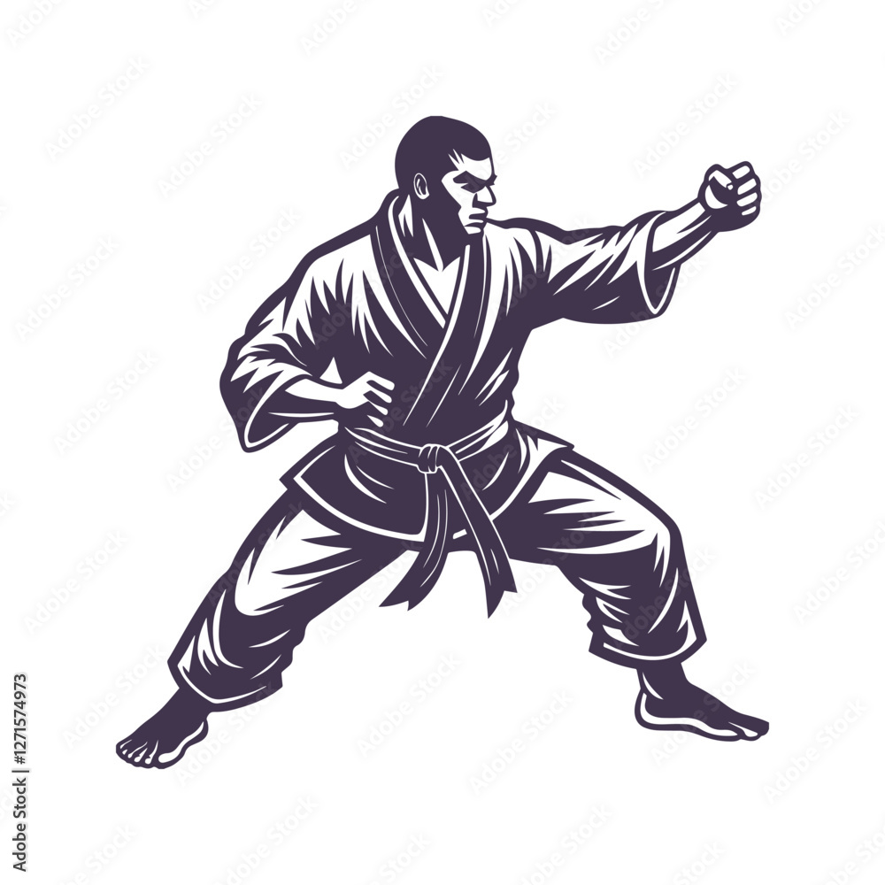 Martial Arts Ju Jitsu Silhouette Vector Design Martial Arts Ju Jitsu Silhouette Vector Design