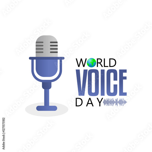 vector graphic of world voice day for world voice day celebration.