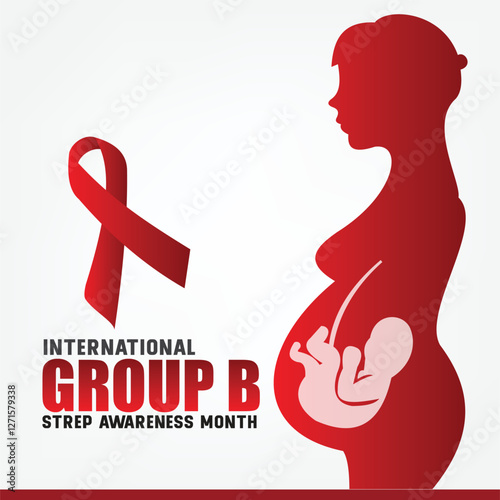 International Group B Strep Awareness Month vector graphic great for International Group B Strep Awareness Month celebration. flat design. story design. flat illustration. simple and elegant	
