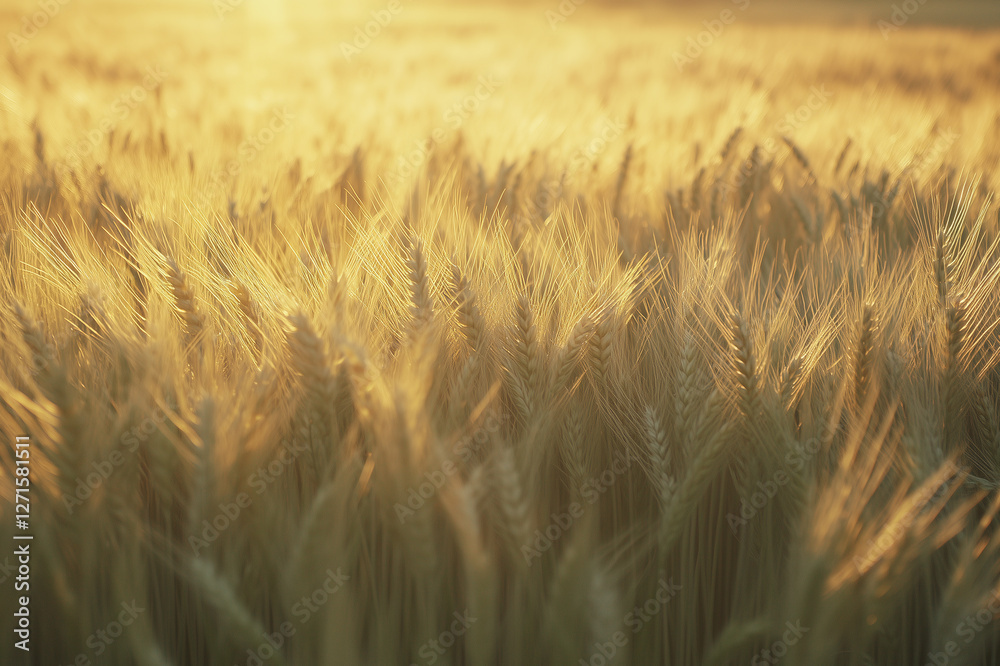 Gold wheat field. The idea of a rich harvest. Agriculture farm Gold wheat field. The idea of a rich harvest. Agriculture farm