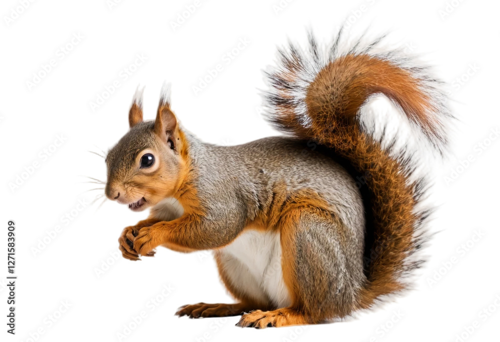 Obraz premium squirrel isolated on transparent background