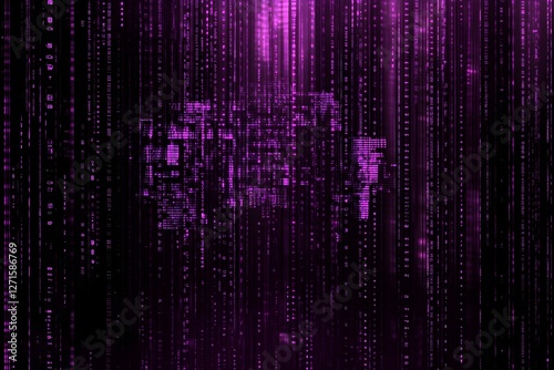 Wallpaper Mural Digital background perfect for tech processes, neural networks, artificial intelligence, data transfer and encryption, digital archives, sound and graphic presentations, science, education Torontodigital.ca