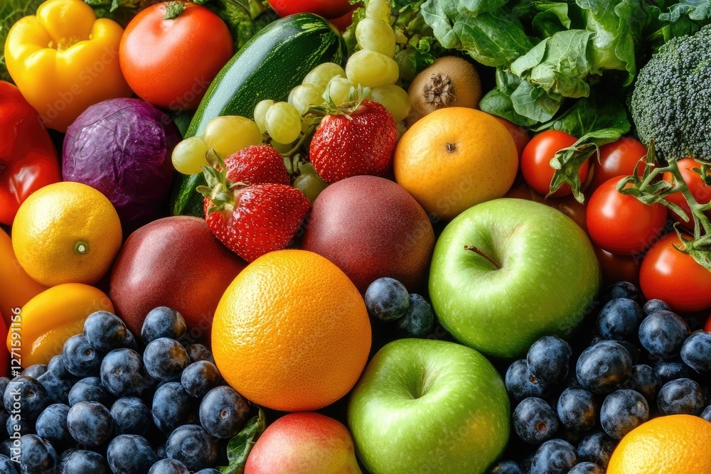 Expert Nutrition Consultation with Vibrant Display of Fresh Fruits and Vegetables Emphasizing Healthy Lifestyle and Balanced Diet Advice Expert Nutrition Consultation with Vibrant Display of Fresh Fruits and Vegetables Emphasizing Healthy Lifestyle and Balanced Diet Advice