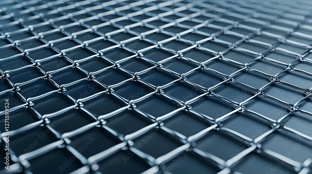 Abstract Dark Blue Metal Mesh Grid Texture Abstract Dark Blue Metal Mesh Grid Texture